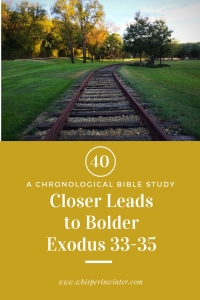 Link to a Bible Study Blog Post #39 - Closer Leads to Bolder